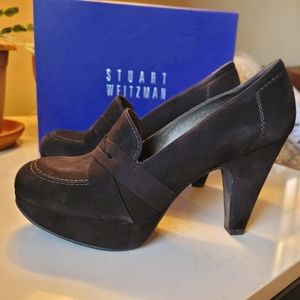 Stuart Weitzman Lunalexia brown suede pumps, New